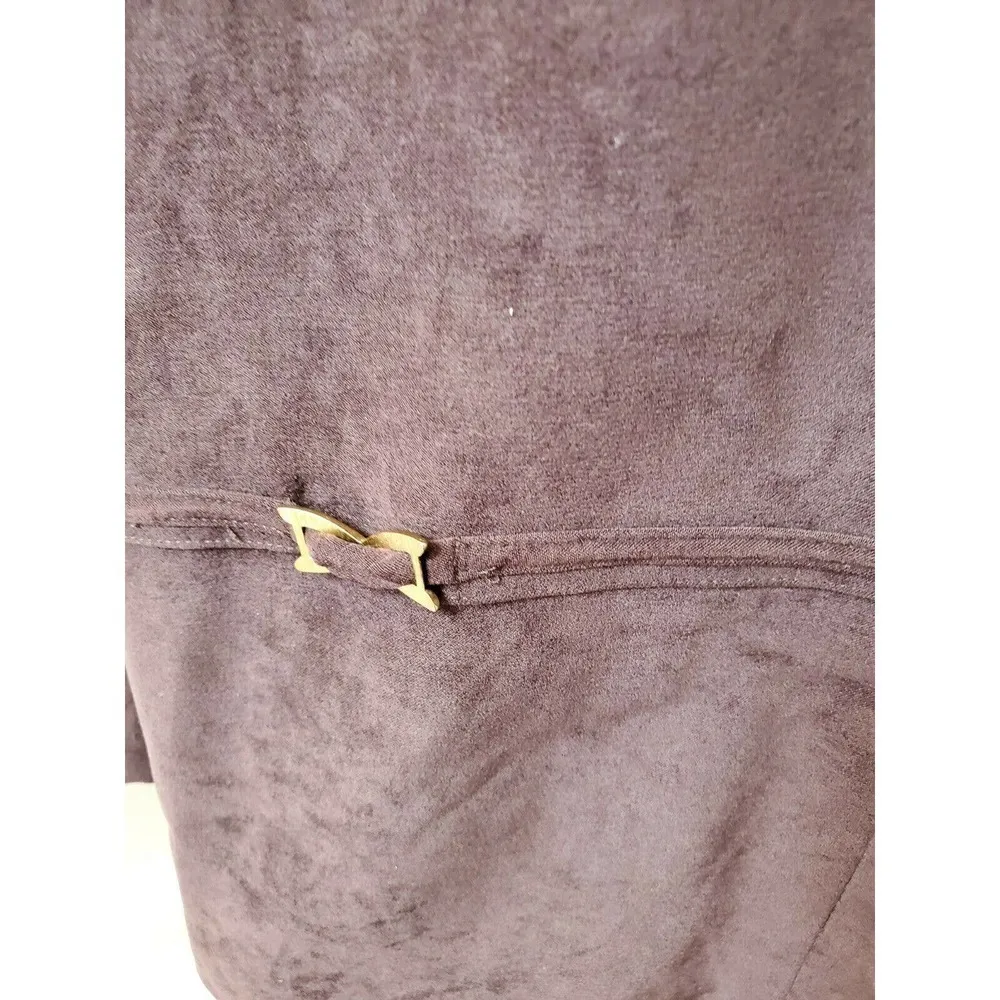 R & K Originals Women's Brown Polyester Long Sleeve Pant Suit 2 Piece Dress 12 - Image 4