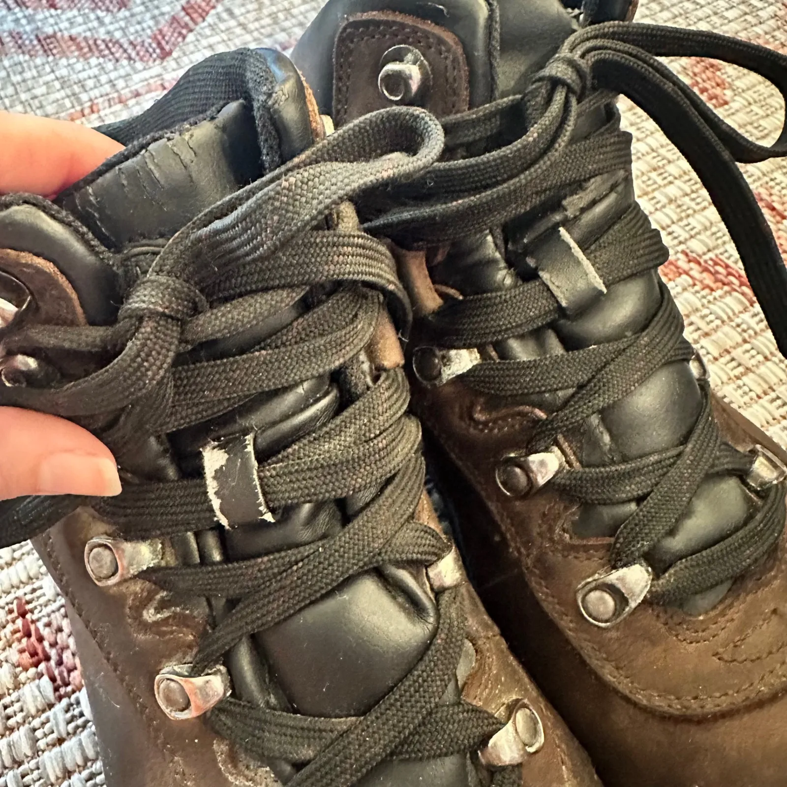 NEVADOS | Women's Waterproof Brown Leather Lace Up Hiking Boots, 7W Size 7 - Image 6