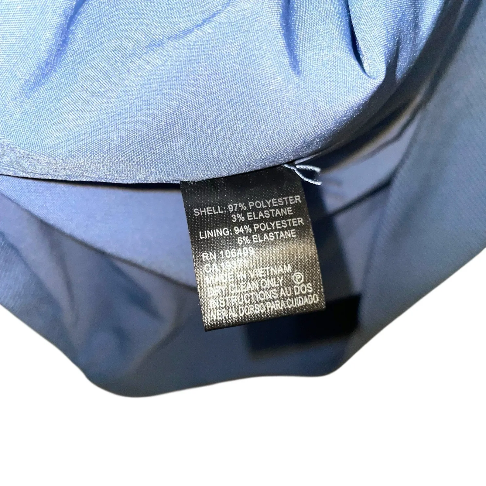 Tahari Arthur S Levine Women's Zip Pockets Jacket Blue‎ 12 - Image 6