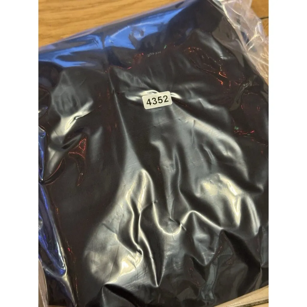 Athleta Layered Shirt‎ Scrunch Bottom Size Medium Black Polyester Blend Preppy - Image 15