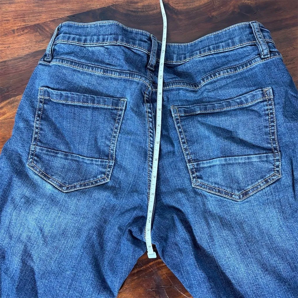 Mountain Ridge Men's Bermuda Denim Shorts Blue‎ Size 30 Casual Relaxed Fit Blue - Image 6