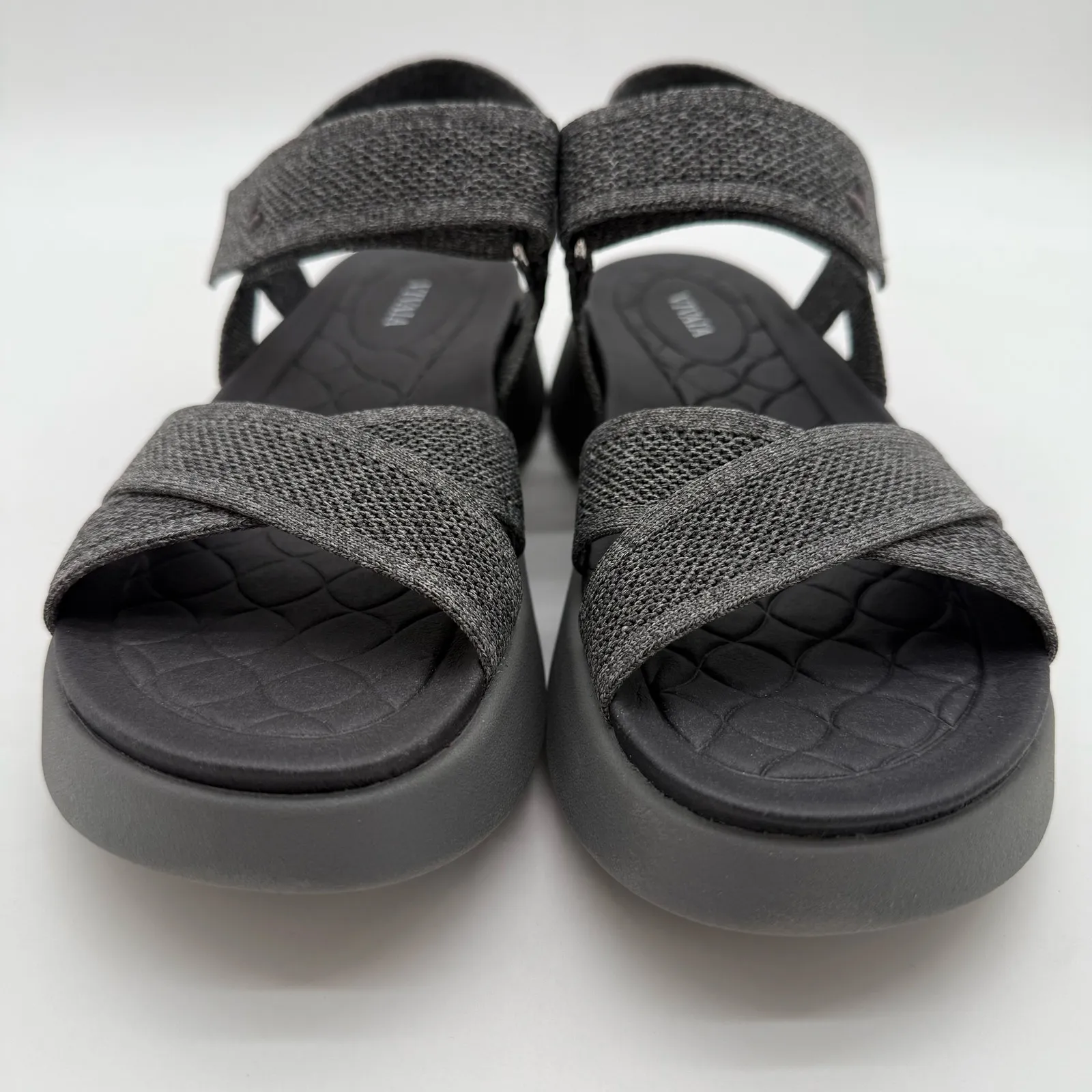 Vivaia Kiara AdaptAll Sport Rich Grey Knit Comfort Hook & Loop Active Sandals 7 Gray - Image 5