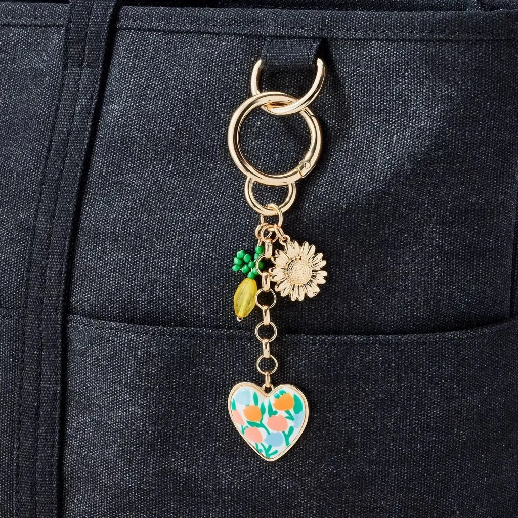Mixed nwt Lemon and Floral Bag Charm - Image 2
