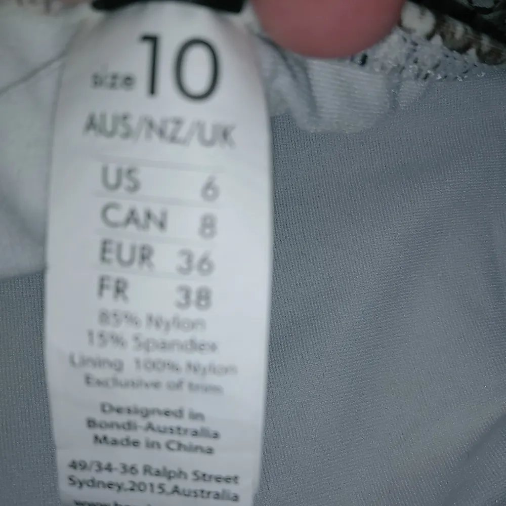 Australian Beach Babe 10 Snake One Piece Swim Suit Brown - Image 7