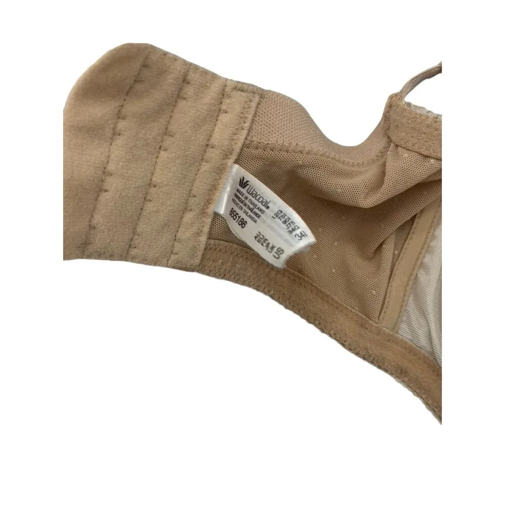 Wacoal Retro Chic Full Coverage Underwire Bra Women's Size 34I Nude - Image 8