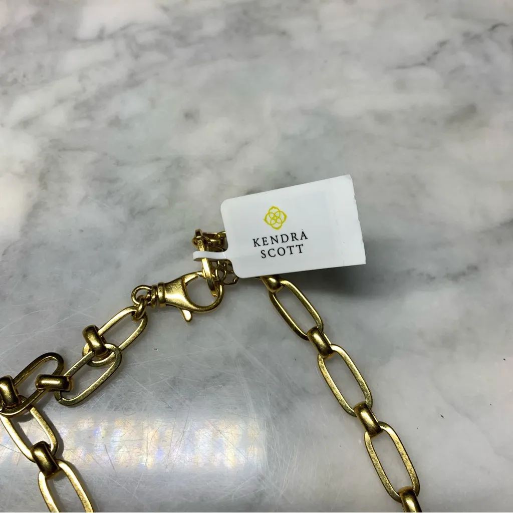 Kendra Scott Yellow rose Yellowstone Montana Statement Necklace Gold Turquoise - Image 6