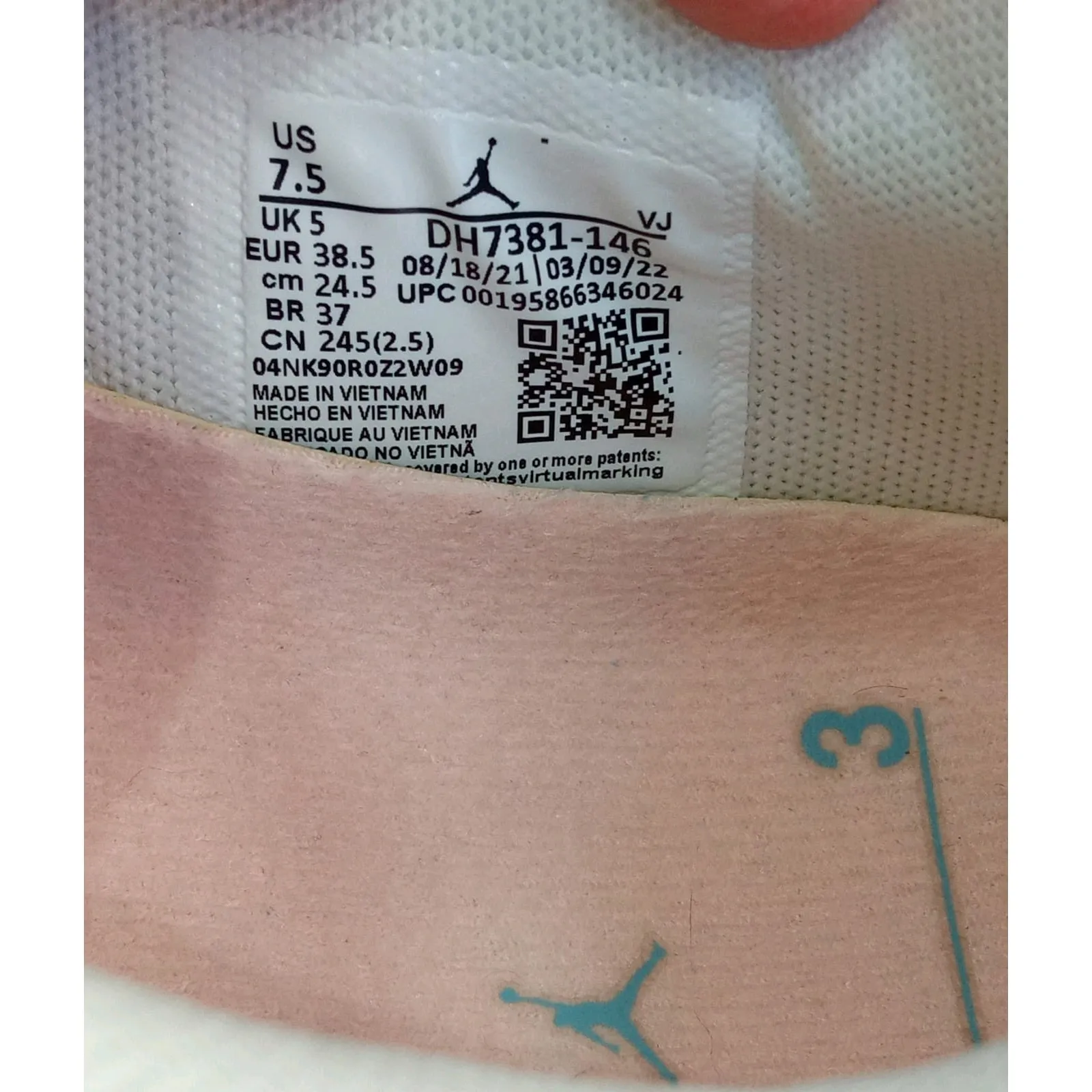 Nike Jordan Air 200E Air Max Worn Blue Women's Shoes Sz 7.5 DH7381-146 - Image 7