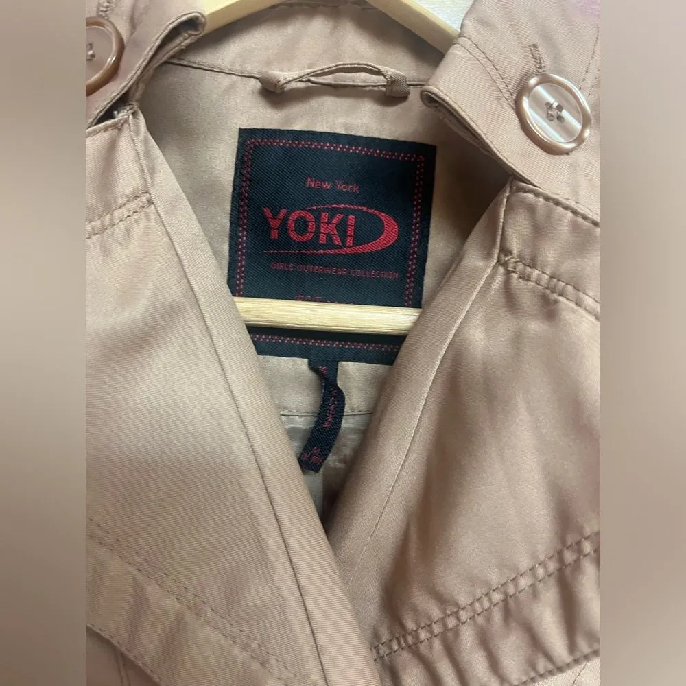 Yoki New York‎ Waterproof Trench Coat Size M Beige Classic Rain Jacket (No Belt) - Image 3