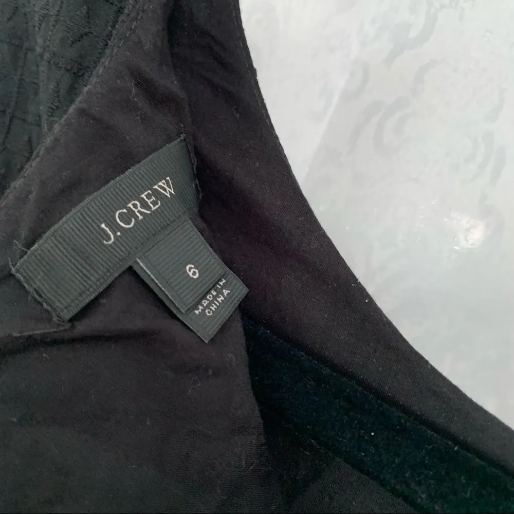 J. CREW Dress-Black Size: 6 - Image 2