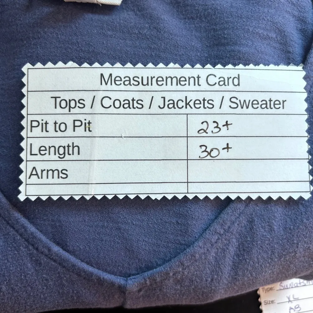 J Jill‎ Womens Sweatshirt Size XL Basic Casual Simple Essential Stretch Comfy Blue - Image 12