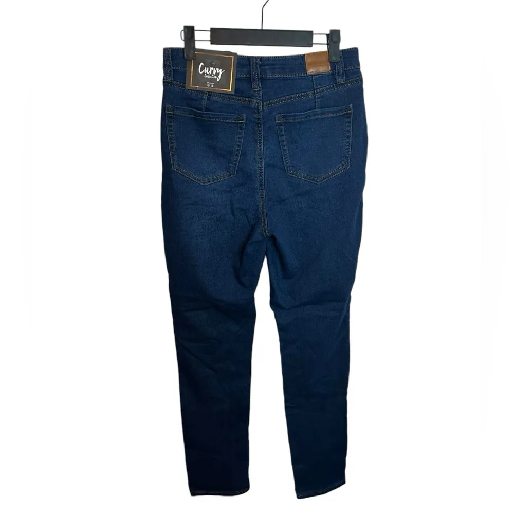 NWT Dollhouse Medium Wash Curvy Fit High Rise Skinny Jeans - Image 2