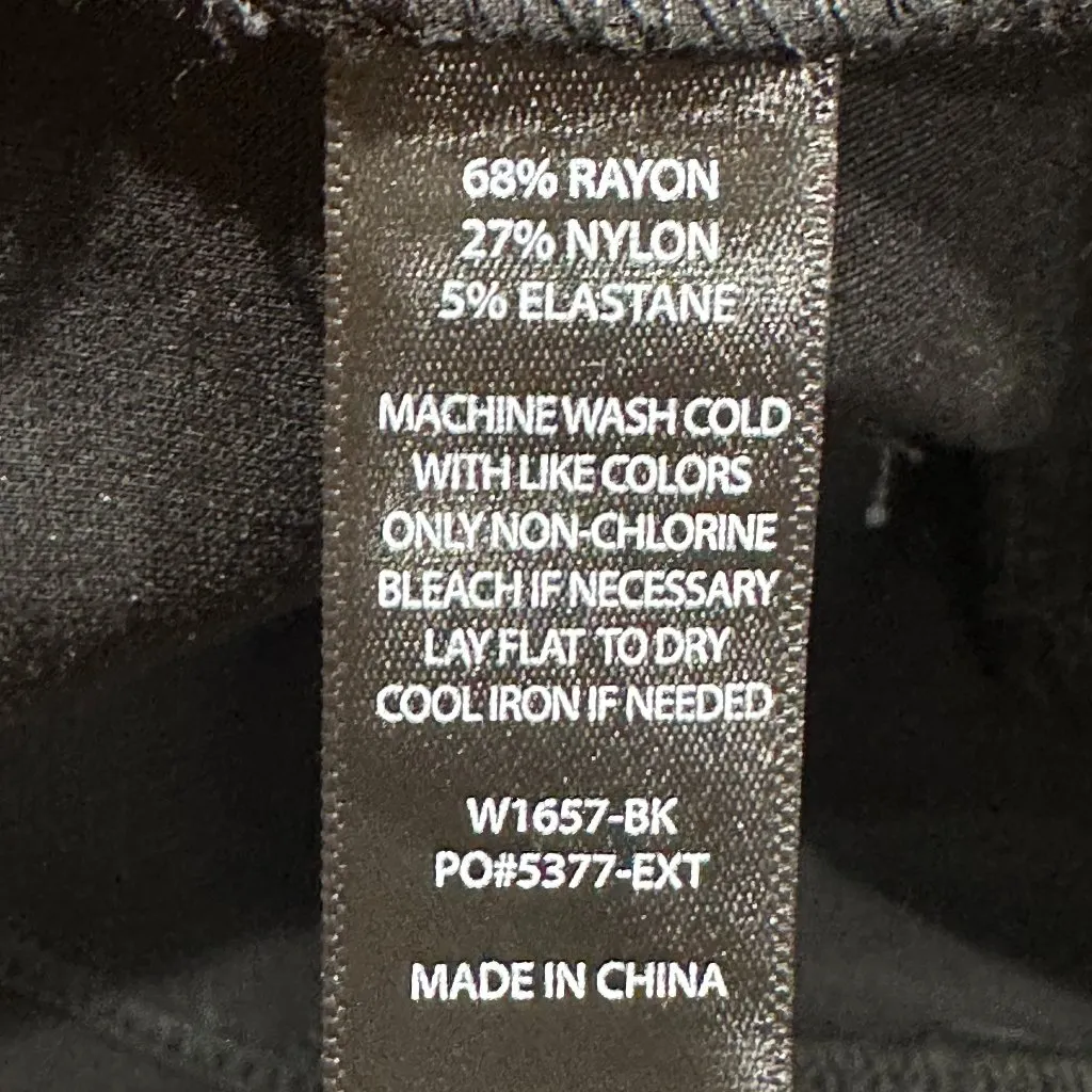 BetaBrand Skinny-Leg Pencil Dress Pant Yoga Pants Zippered Ankles Black Size‎ LP - Image 6