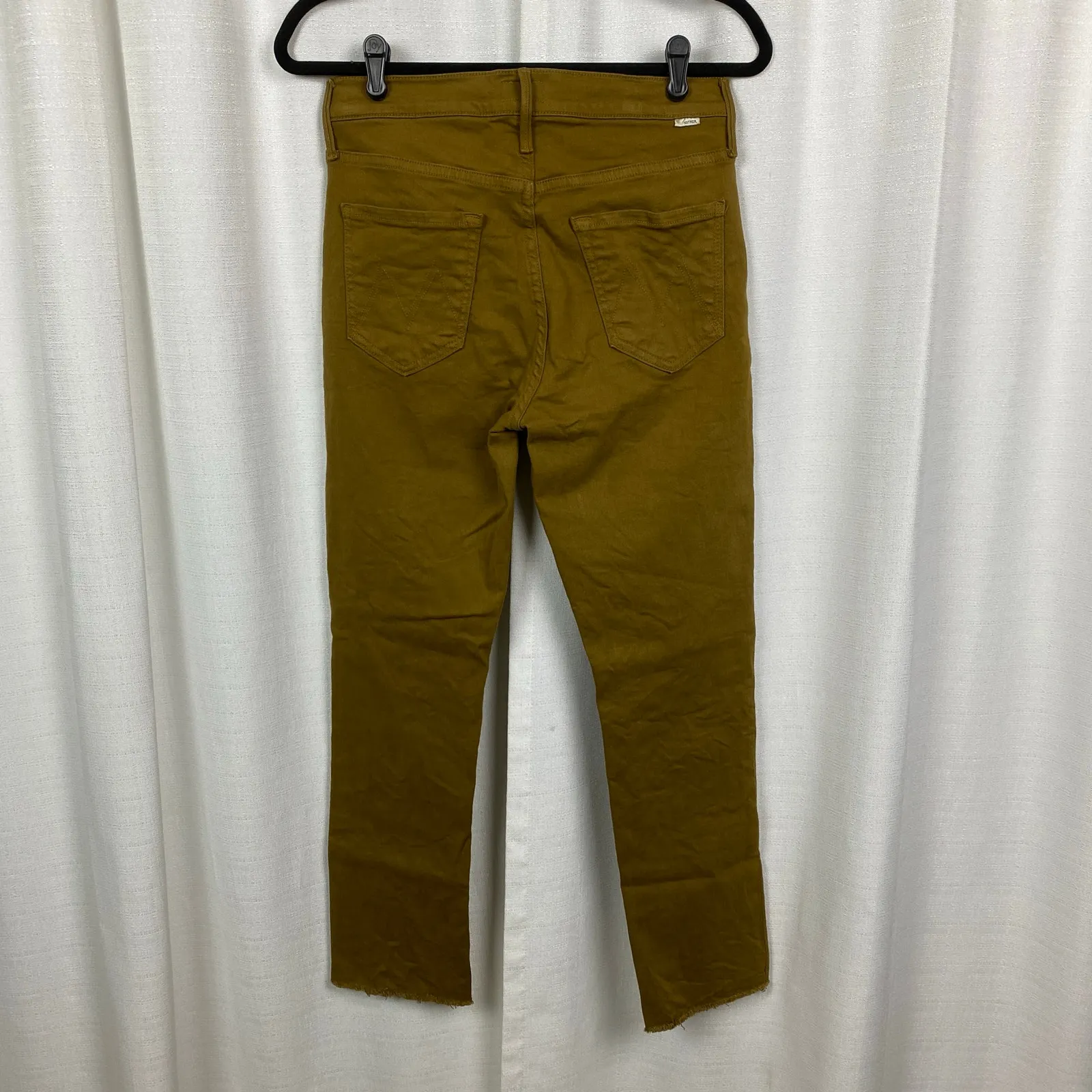 Mother The Mid Rise Dazzler Ankle Fray Jean in Play Date Brown Sz.29 - Image 12