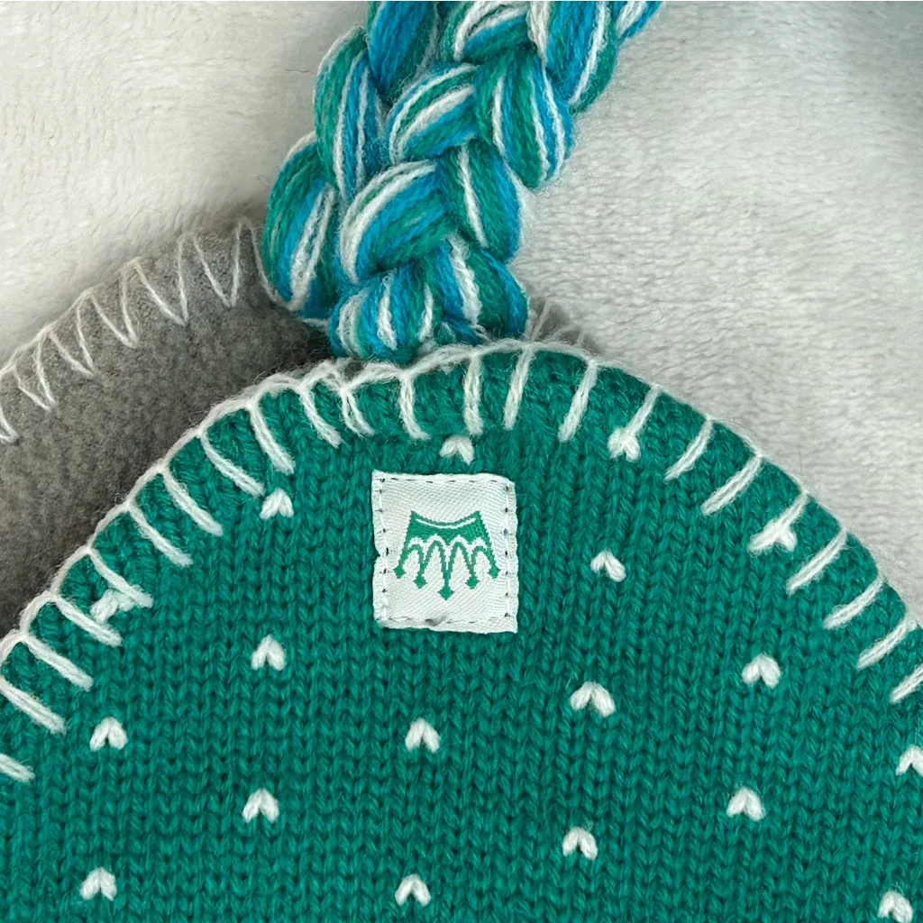 New Hampshire State Green Peruvian Knit Winter Ski Pom Tassels Beanie Hat Cap - Image 7