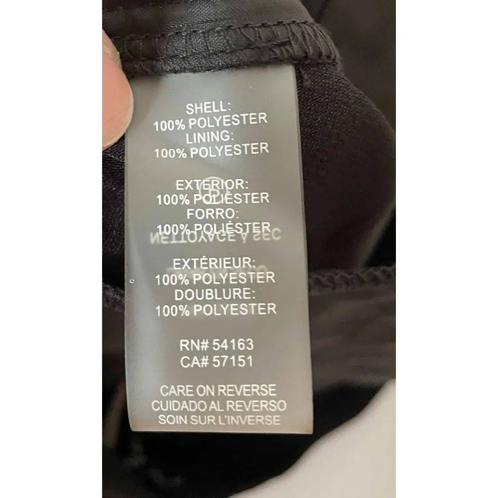 Karl Lagerfeld Paris High Rise Pleated Cuff Dress Pants Black Size 6 NEW - Image 8