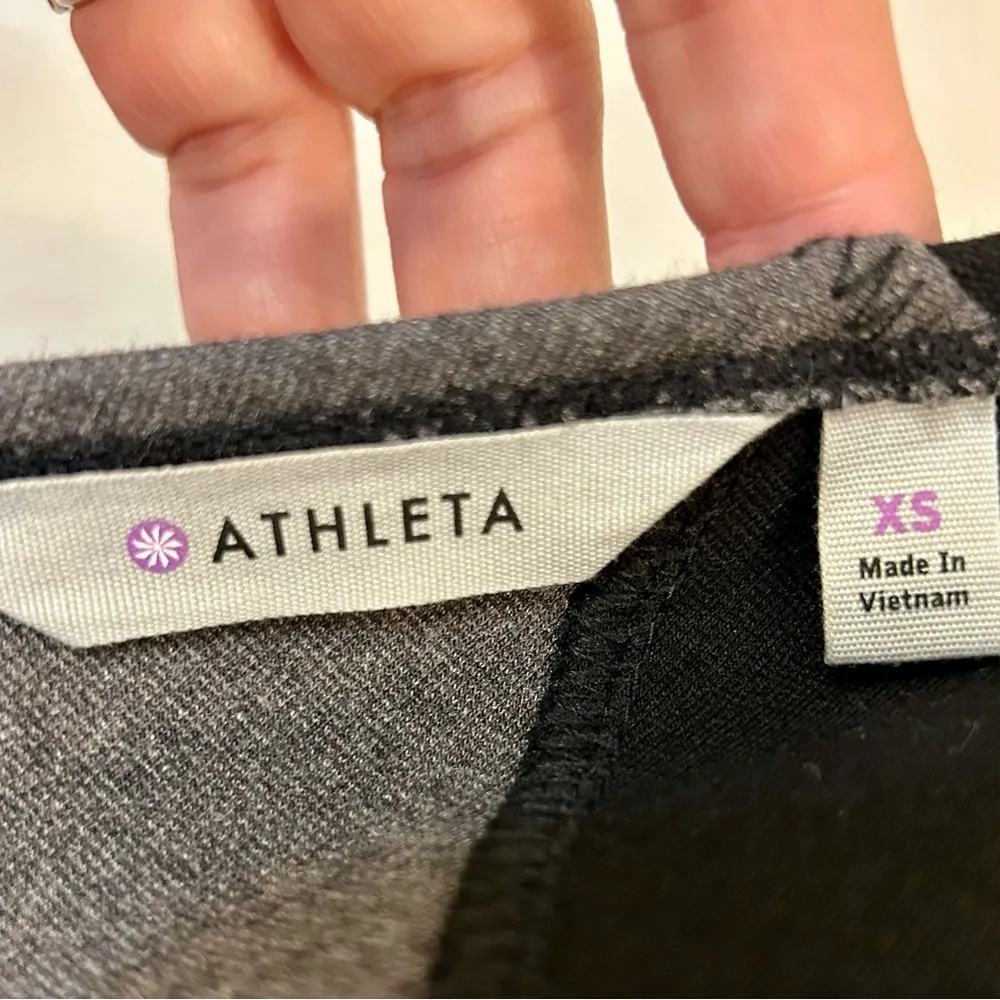 Black and Gray Illusion Colorblock Dress Size XS - Image 10