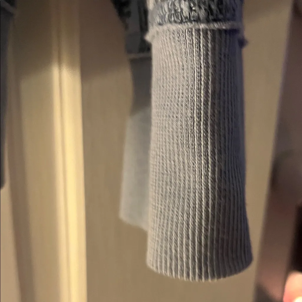 Ruff Hewn Charcoal Paisley V-Neck Sweater - Image 6