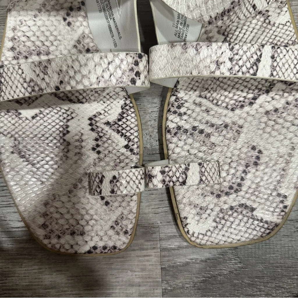 A new day Snakeskin Patterned Sandals size 11 - Image 3