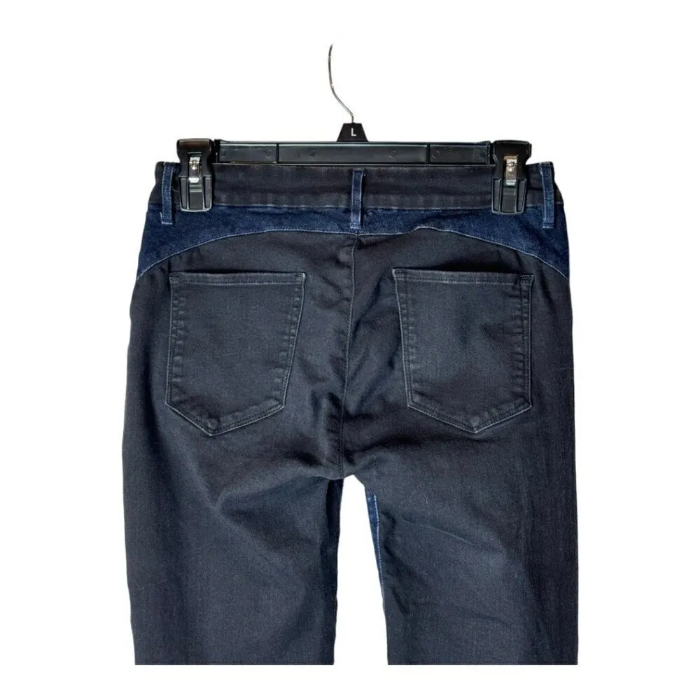 3X1 Jeans‎ Women 27 Blue And Black Colorblock Zipper Pocket Skinny Ankle - Image 6