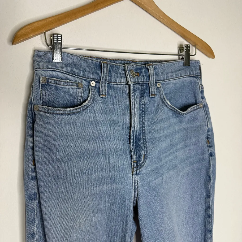 Madewell The Perfect Vintage Jean Size 28 Distressed High-Rise Straight Leg - Image 9