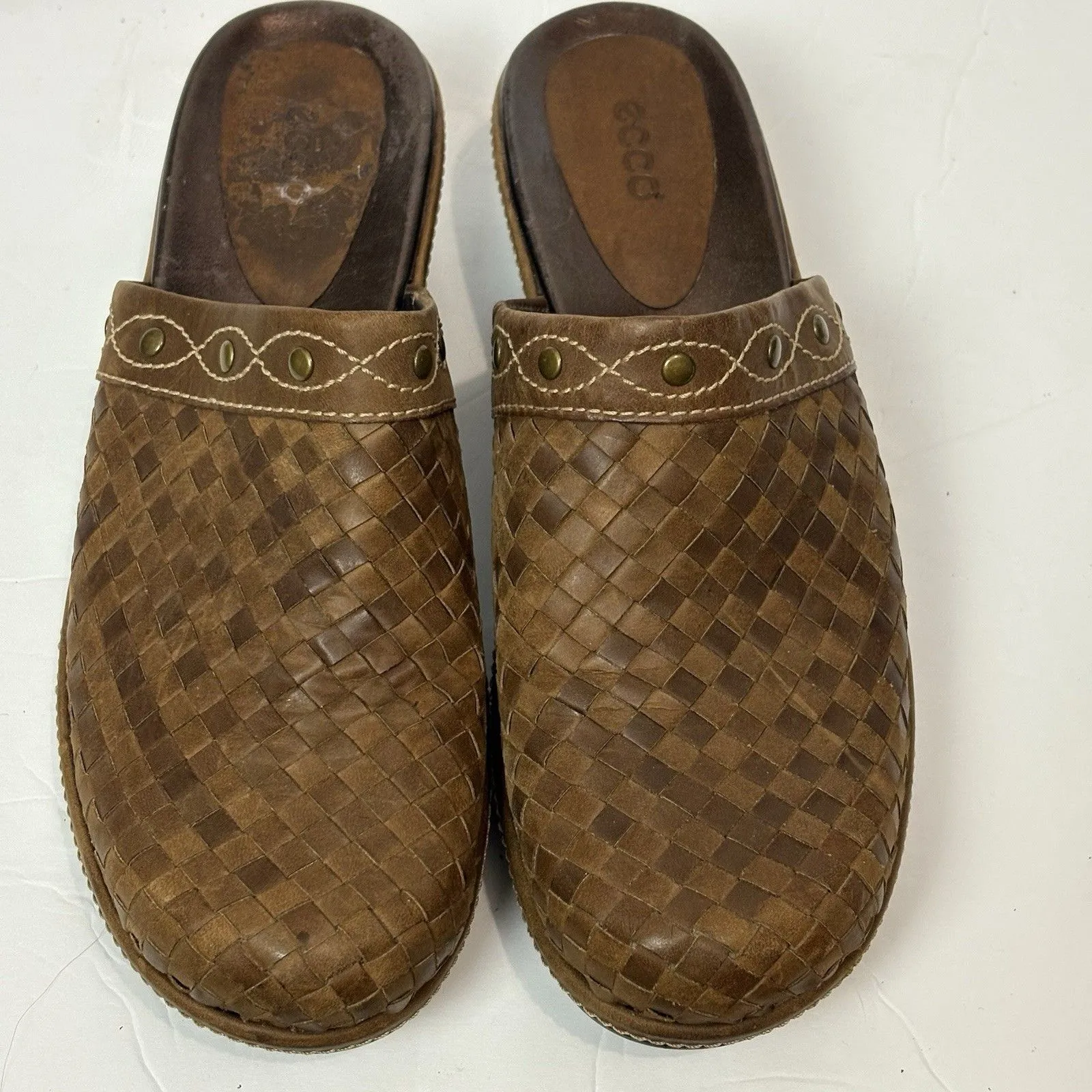 ECCO Leather Mules Women’s 39 (US 8 - Image 2