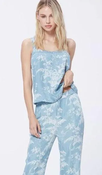 Paige Rayna Tank Indigo Tropical Toile Du Joy XS - Image 5