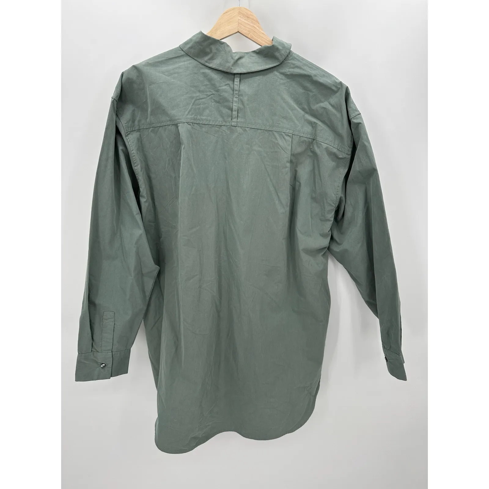 CALIA Button Front Shirt Women XL NWT Green Long Sleeve Collar Outdoors Hiking - Image 2