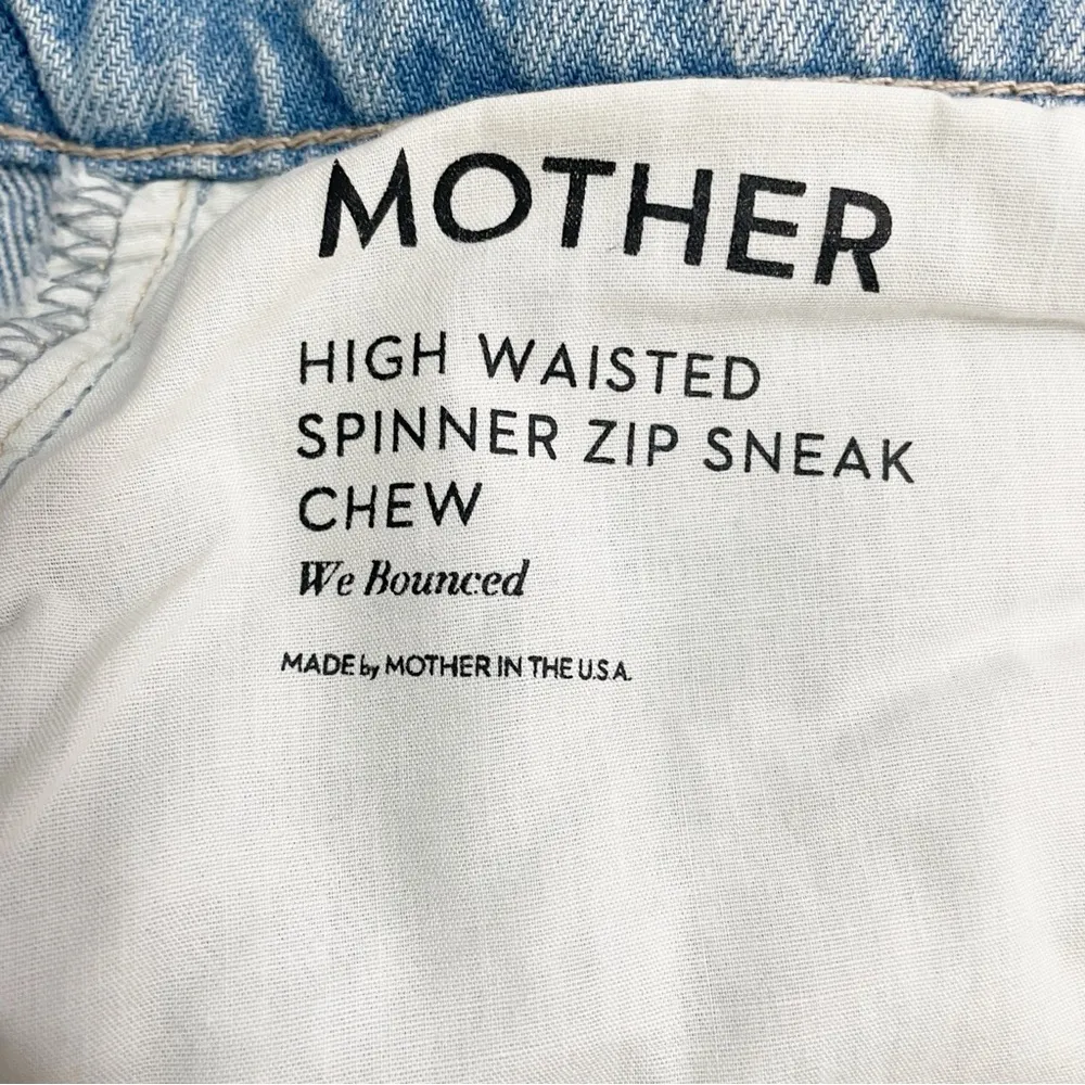 MOTHER Superior The Spinner High Waist Wide Leg Jeans in We Bounced Size 32 | 14 Blue - Image 13