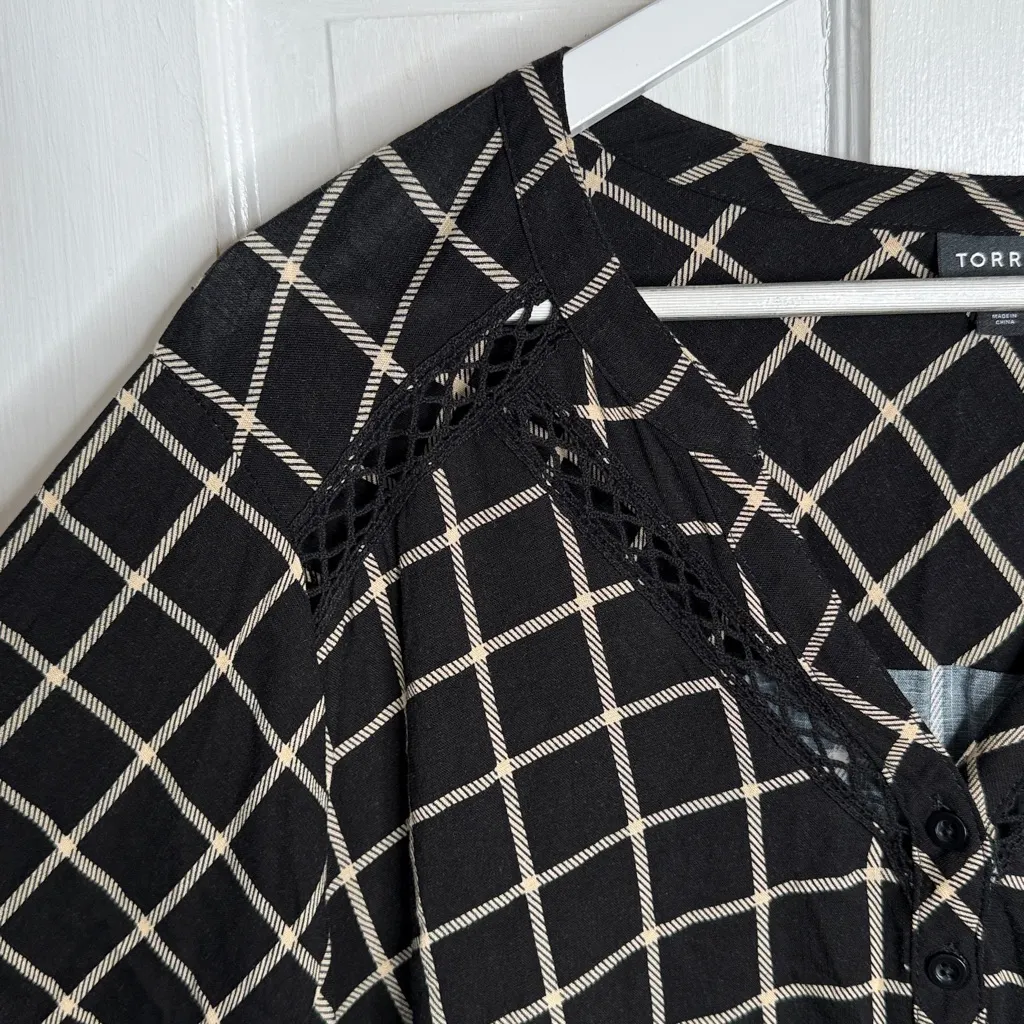 Torrid Emma Babydoll Rayon Slub Lace Trim Tunic Top NWOT W1868 Plus Size 3X - Image 6