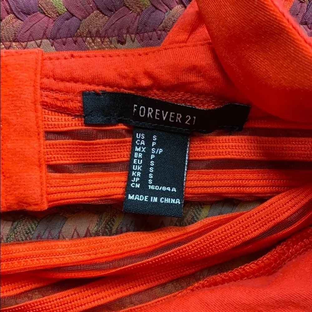 BRIGHT ORANGE BRA TOP - Image 2