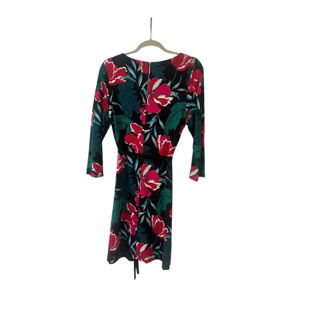 Tommy Bahama Darcy Blooms mini dress black floral sz Medium - Image 2
