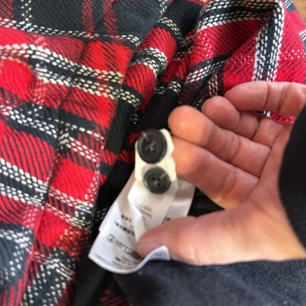 Eddie Bauer Plaid 100% Cotton Pockets Shirt Button Down Women Size Large - Image 10