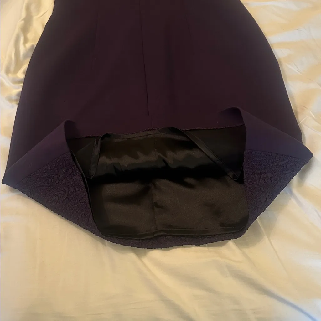 Tahari nwt Sheath Bodycon fitted violet Purple Sleeveless dress size 6 $285 - Image 8