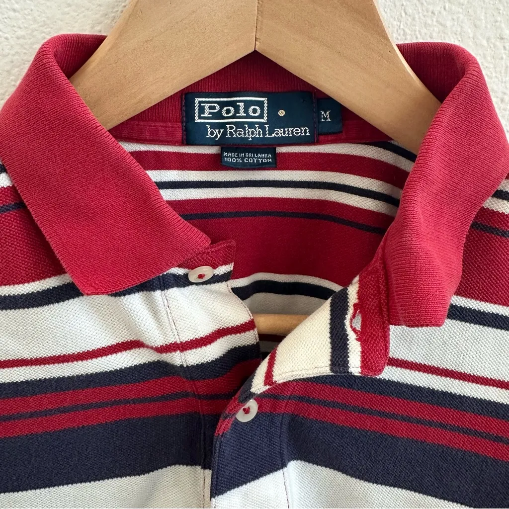 Polo Ralph Lauren Striped Cropped Polo - Image 2