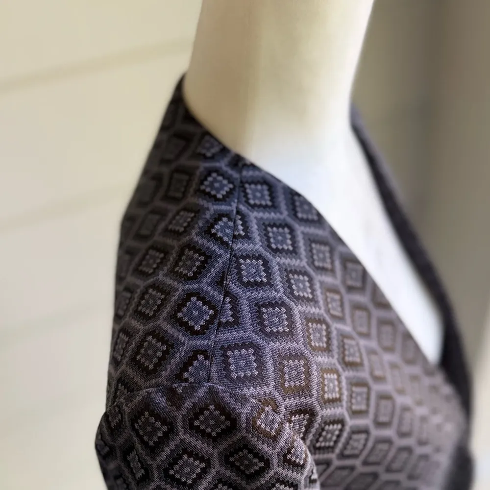 Banana Republic size 2P Geometric Patterned Black Jacket - Image 5