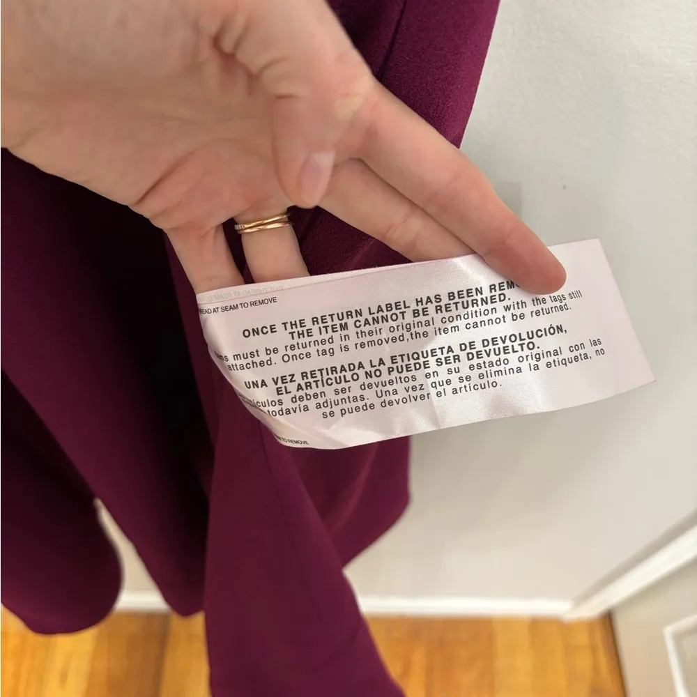 NWT Dress the Population Catalina Dress in Dark Magenta - Size M - Image 7