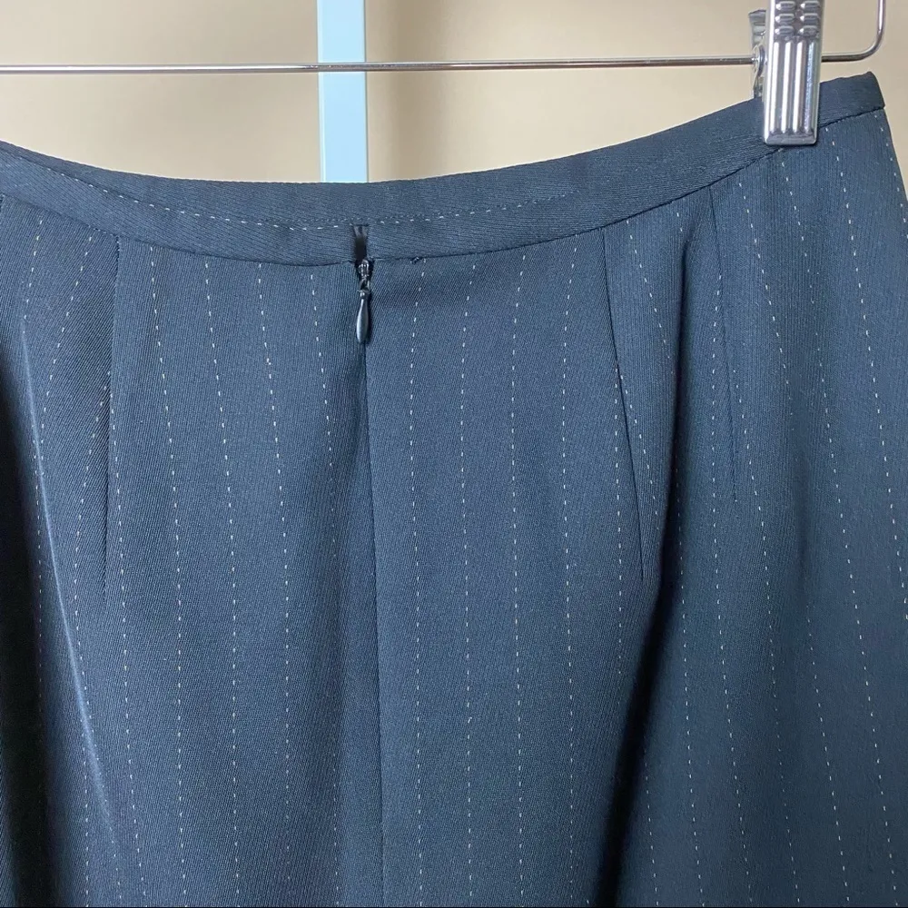 Norton McNaughton 8 Petite Pin Stripe Pencil Skirt office Career Classic - Image 3