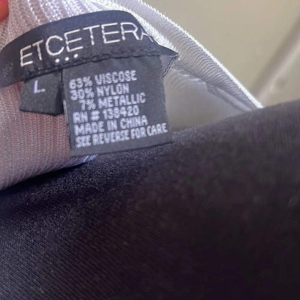 Etcetera 🐘 Light Silver Sparkly Cardigan - Image 4