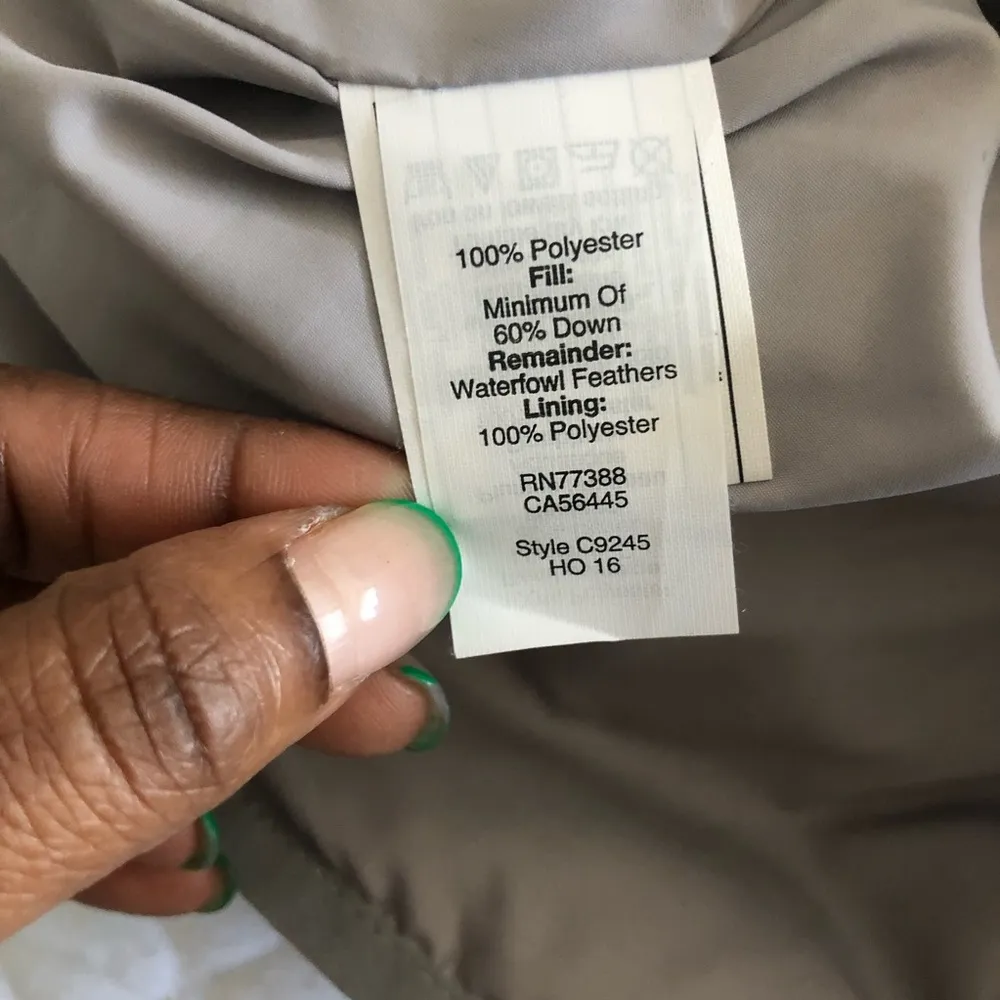 J. Crew Light Gray Quilted Puffer Down Vest Small - Image 5