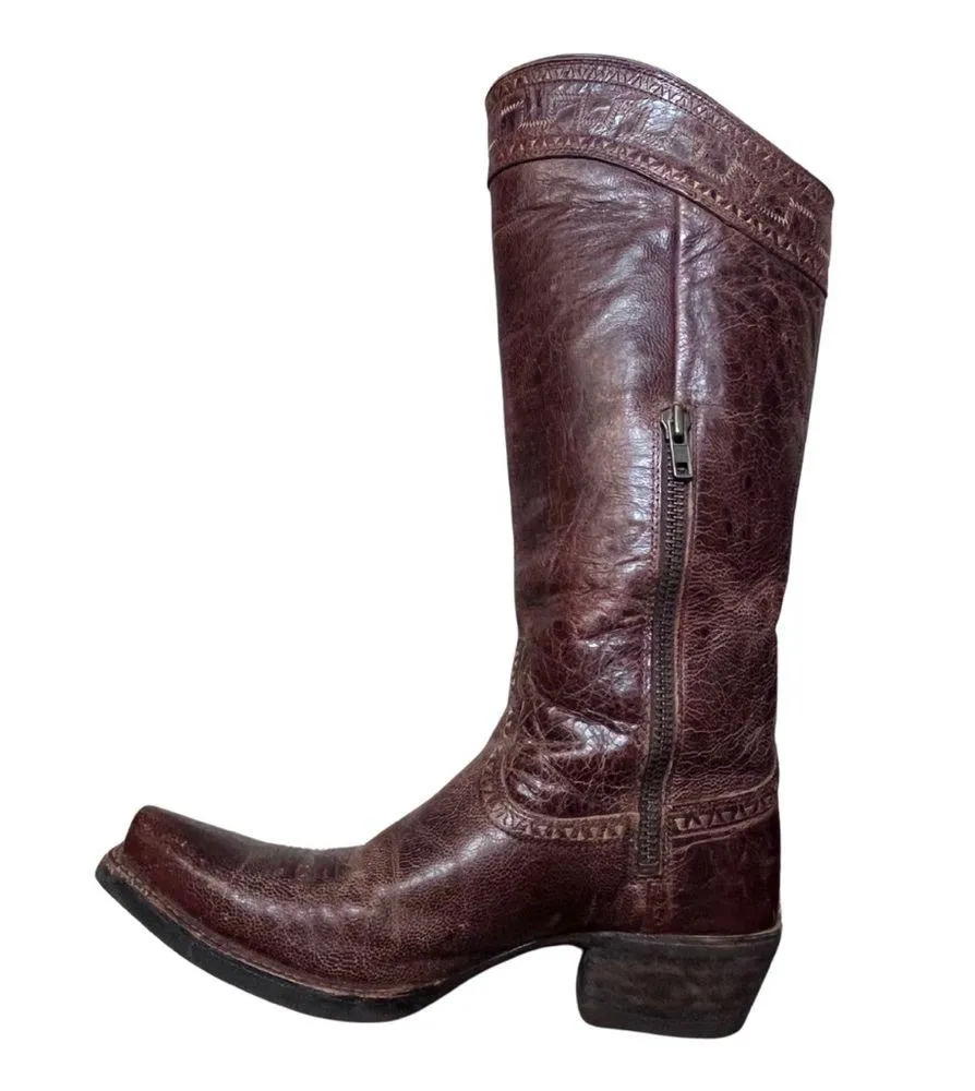 Women’s Ariat Snip Toe Fashion Brown Boots 6.5 B - Image 4