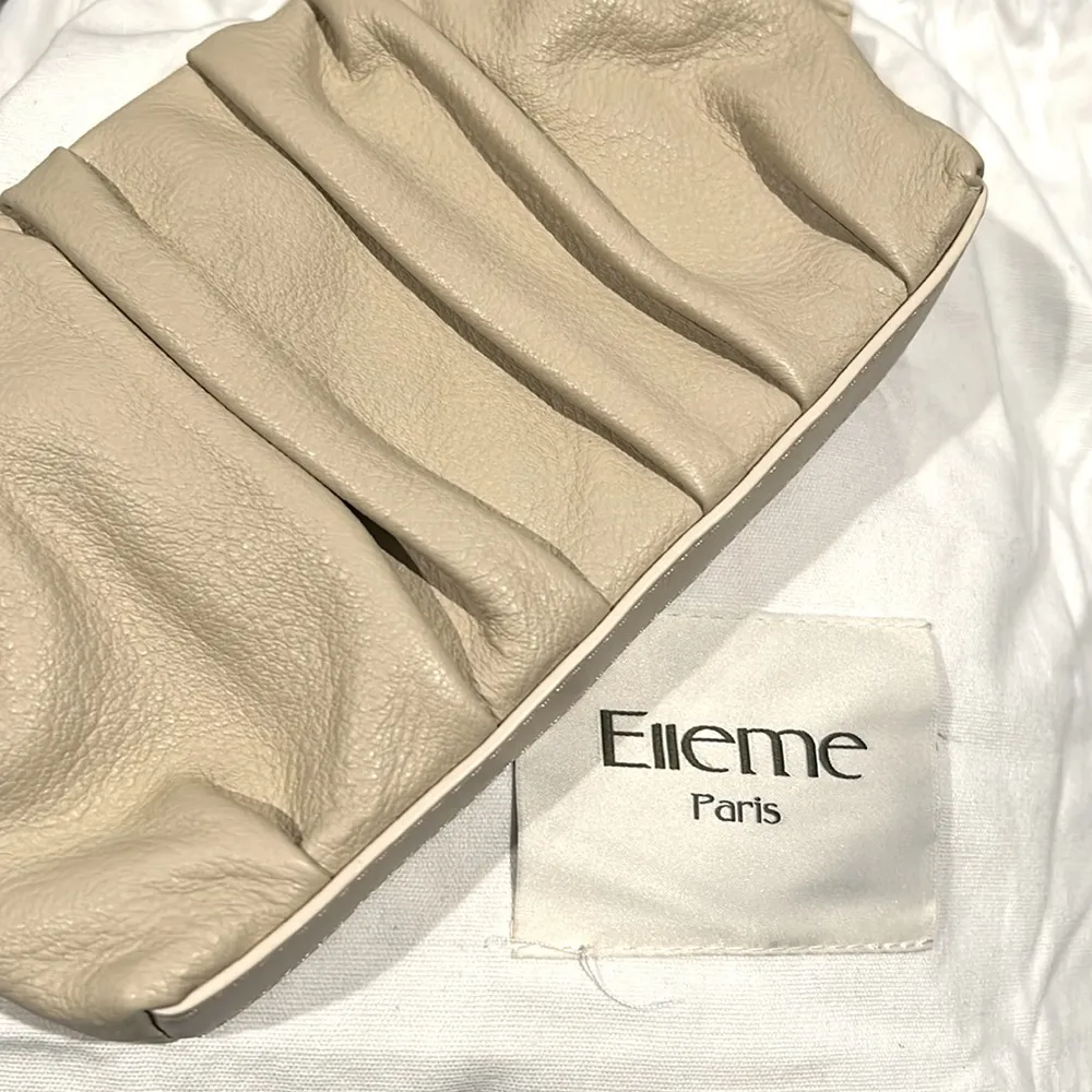 NWT Elleme Mini Vague Pleated Leather Crossbody, New w/Tag, $480 Made in Italy - Image 4