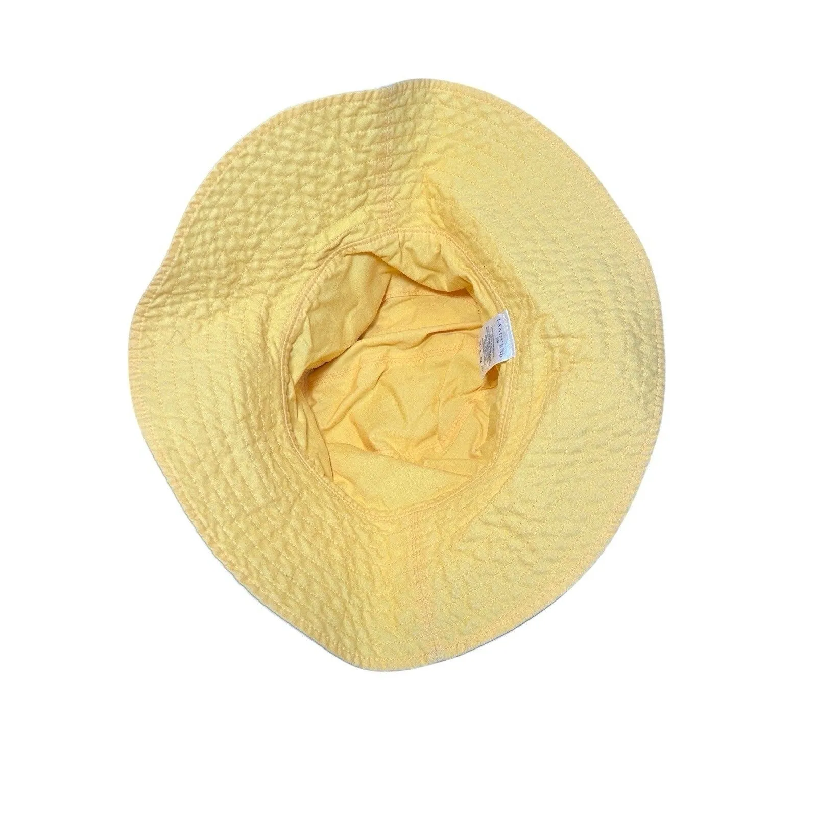 Lands End Yellow Floppy Bucket Reversible Size Small Medium - Image 3