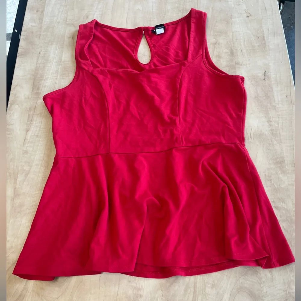 Torrid Square Neck Red Peplum Top 2X - Image 7
