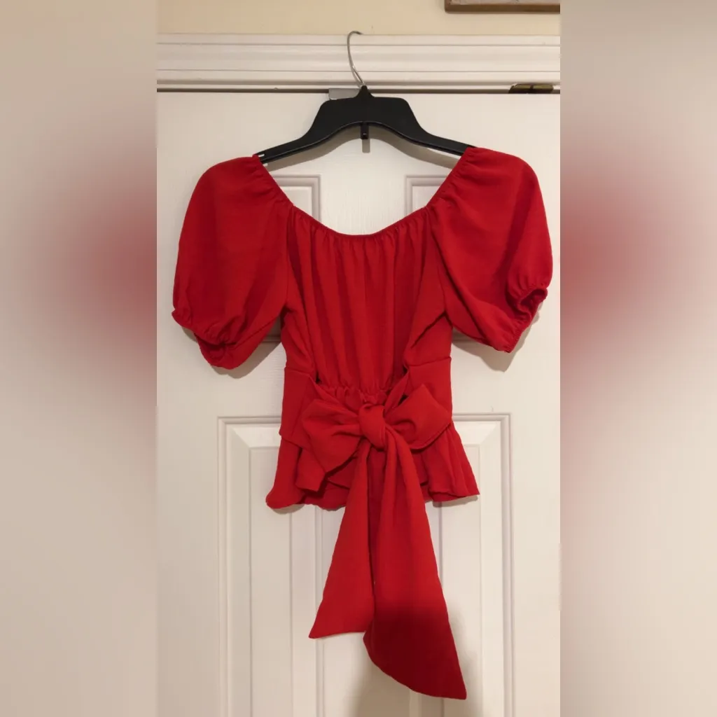 Altar'd State  Vibrant Red Blouse - Image 2