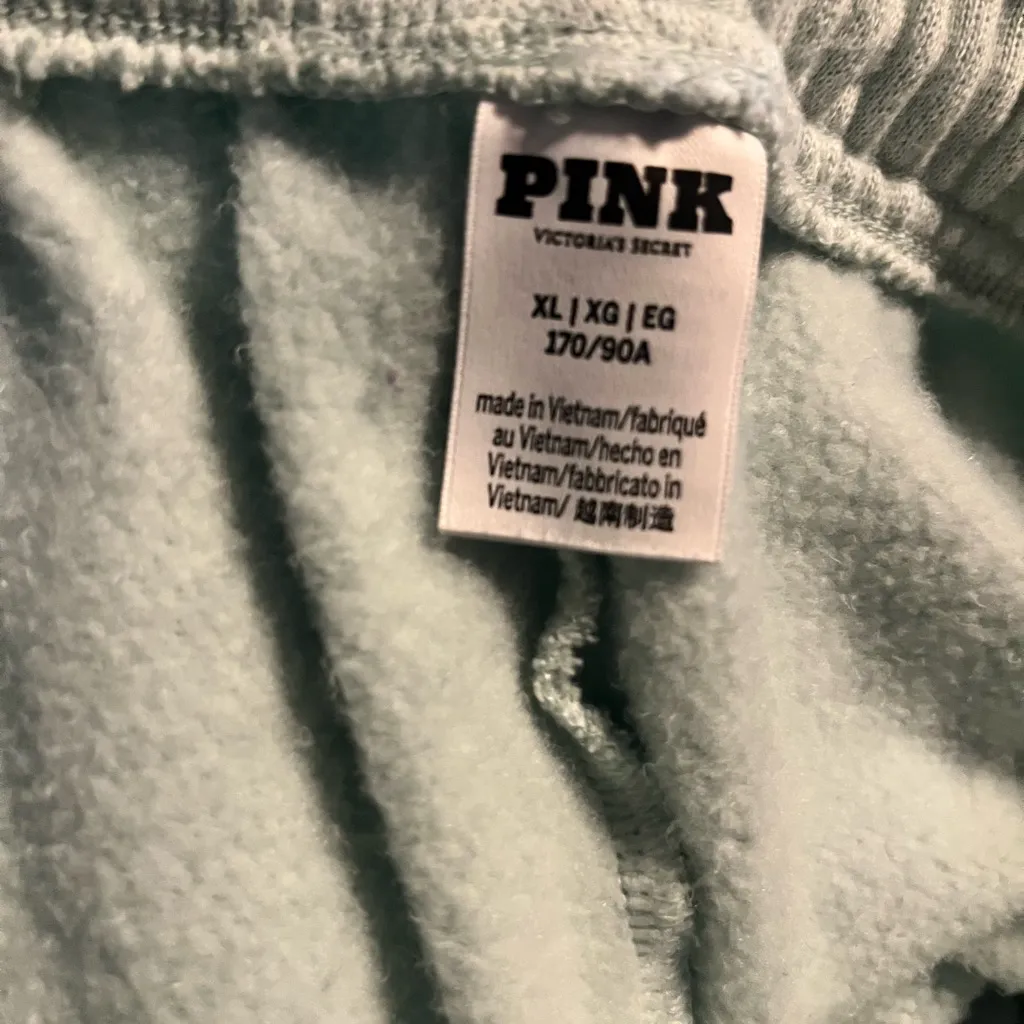 Victoria’s Secret PINK Mint Green Wish You Were Here Joggers XL 💚 - Image 8