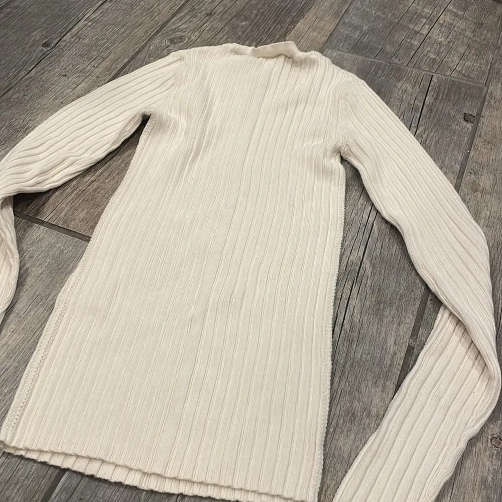 Frame Denim Ivory Ribbed Knit Top - Image 5