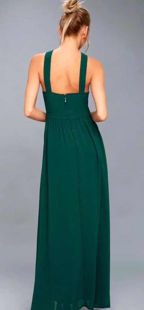 Lulus Forest Green Maxi Dress - Image 2