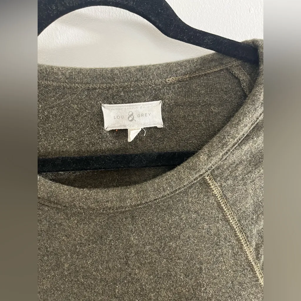 Lou & Grey Olive Green Long Sleeve Dress - Image 4