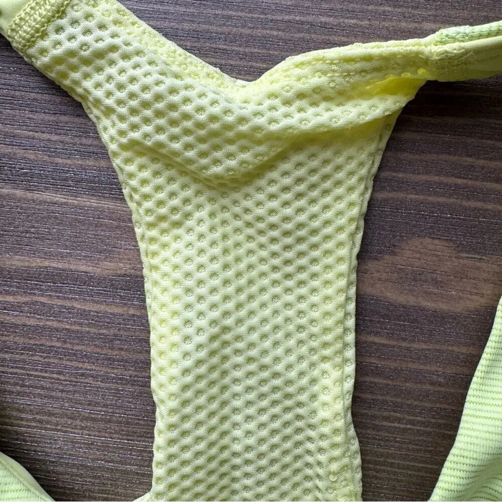Size XXS Doing Things Thrive Bra Margarita Yellow Green NEW - Image 6