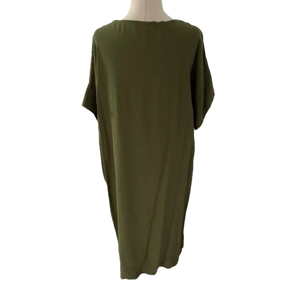 Madewell Green Knee Length T-shirt Dress Women Size Medium | 55-11 - Image 2